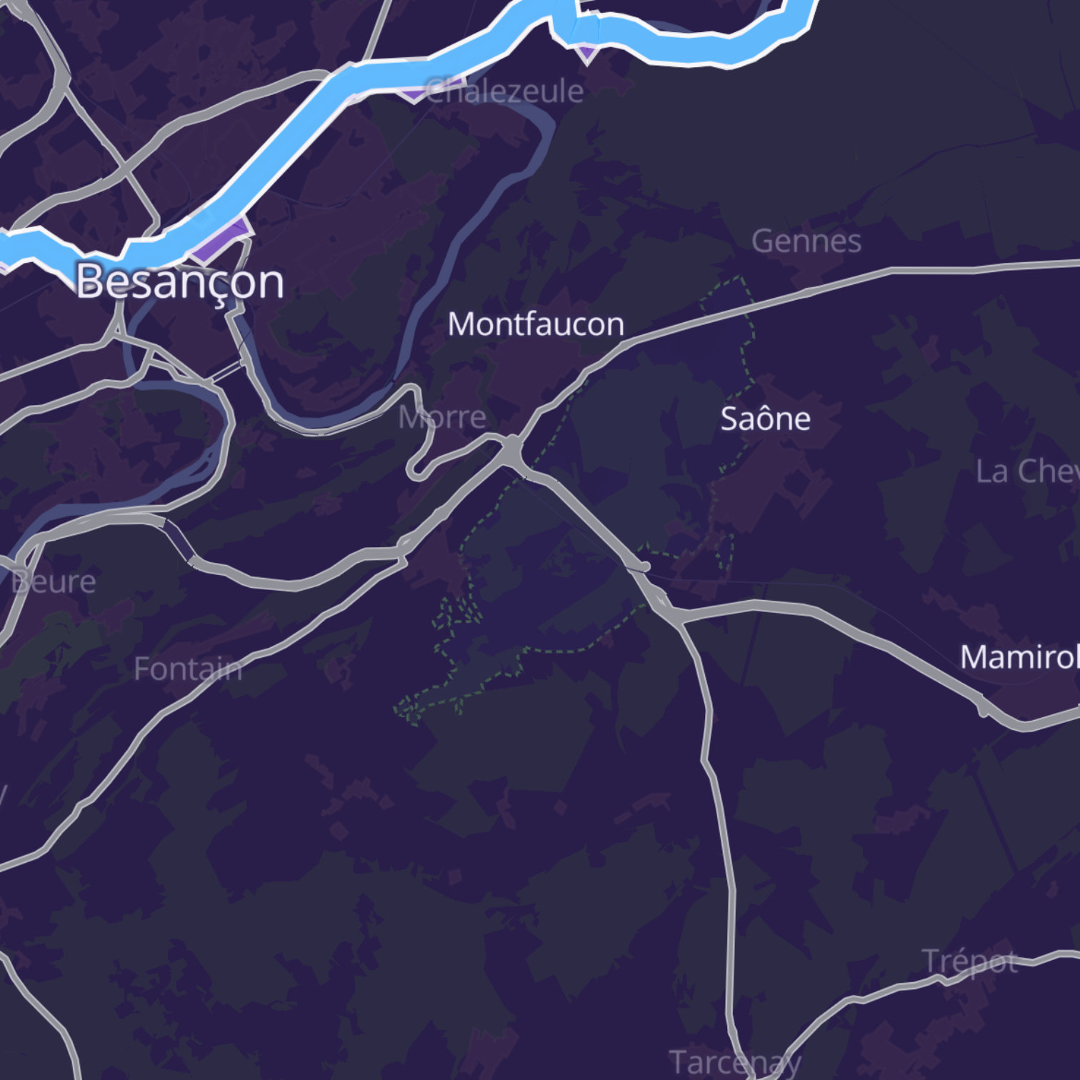 Map itinerary