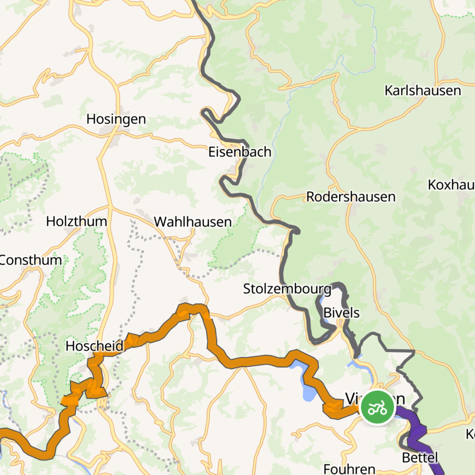 Map itinerary