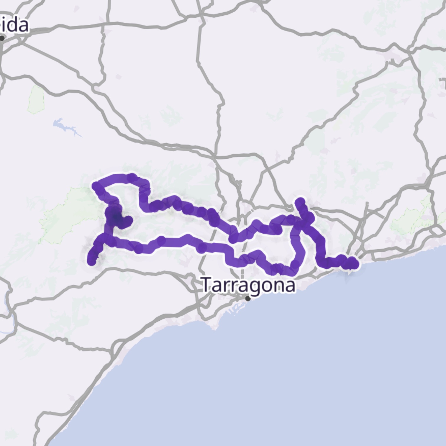 Map itinerary