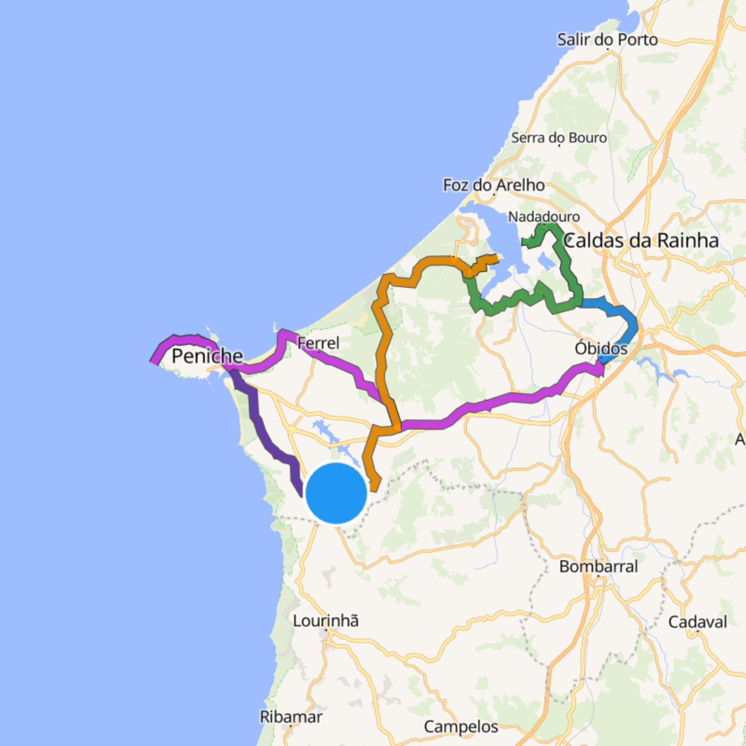 Map itinerary