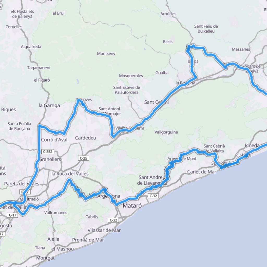 Map itinerary