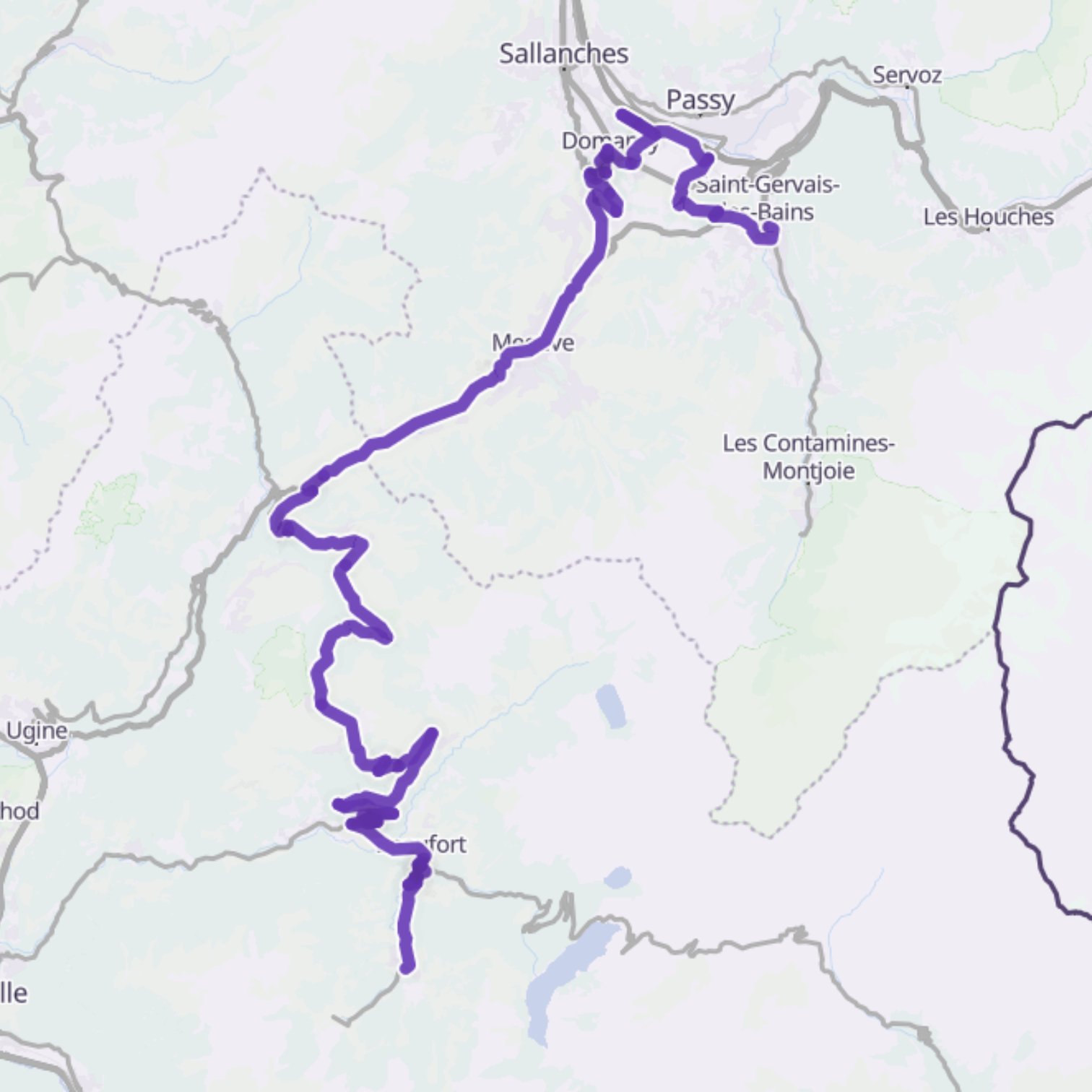 Map itinerary