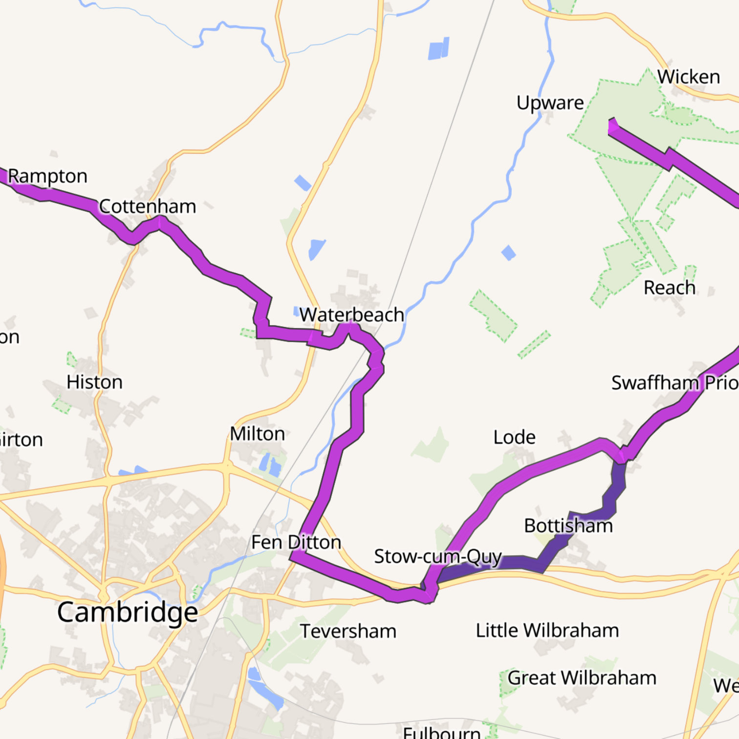 Map itinerary