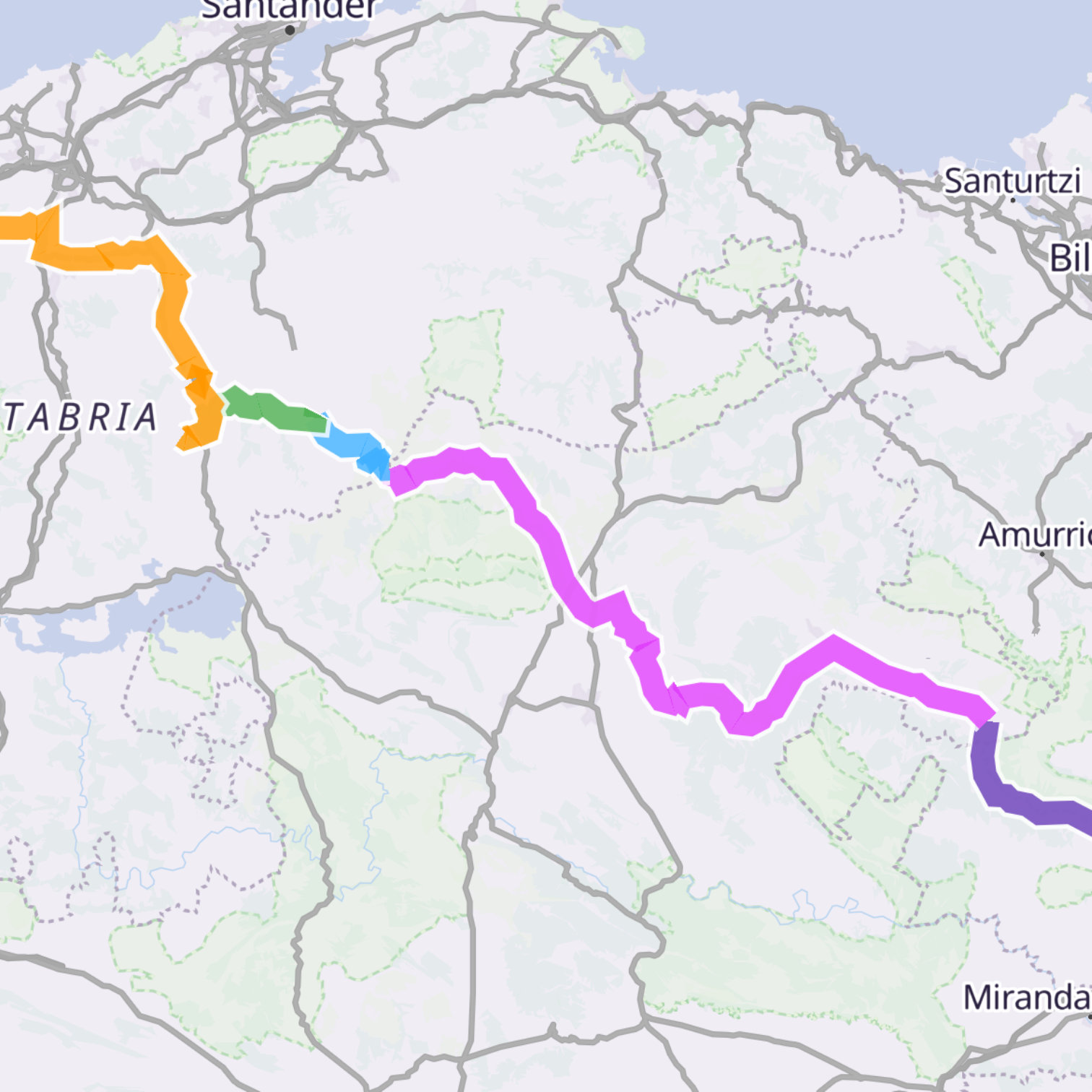 Map itinerary