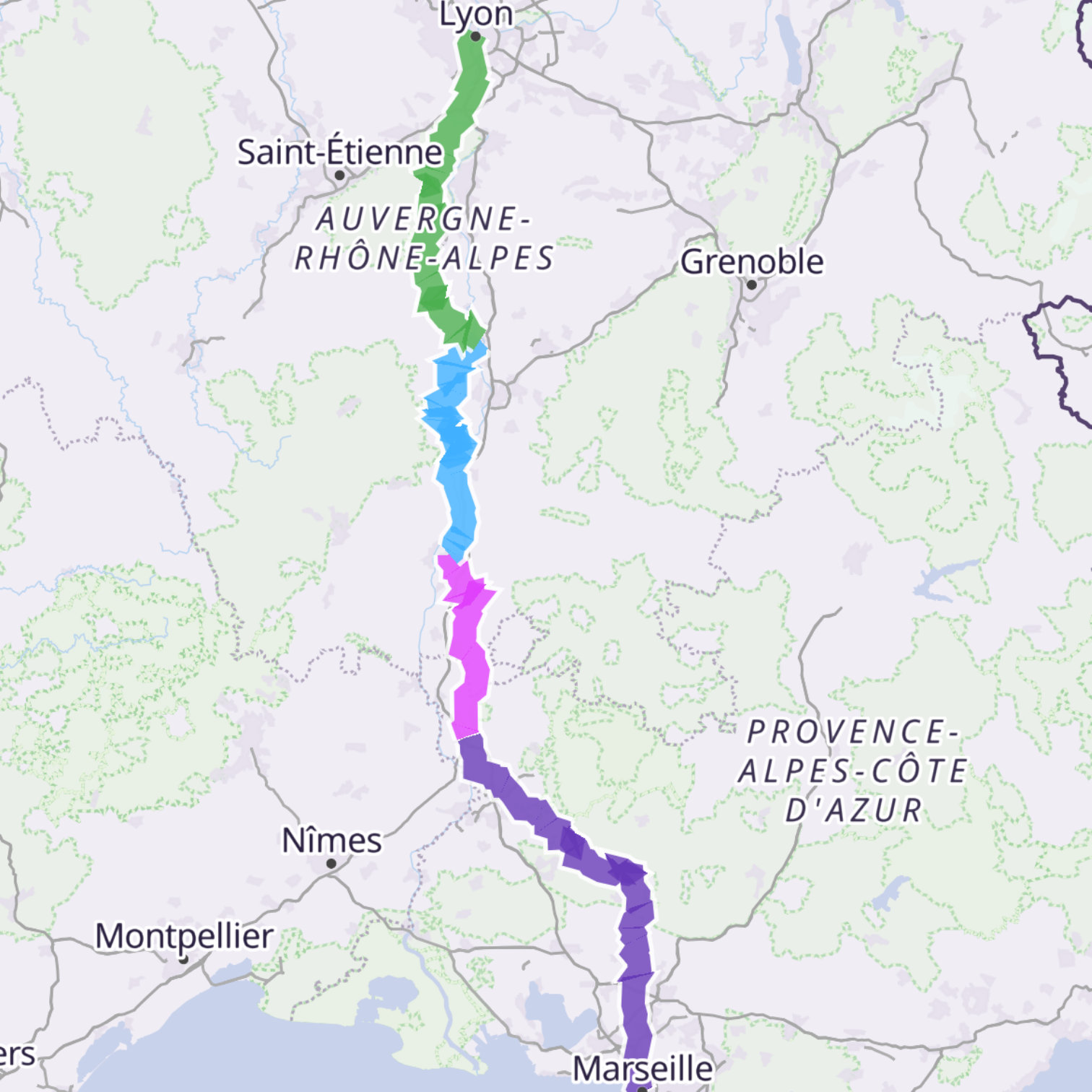 Map itinerary