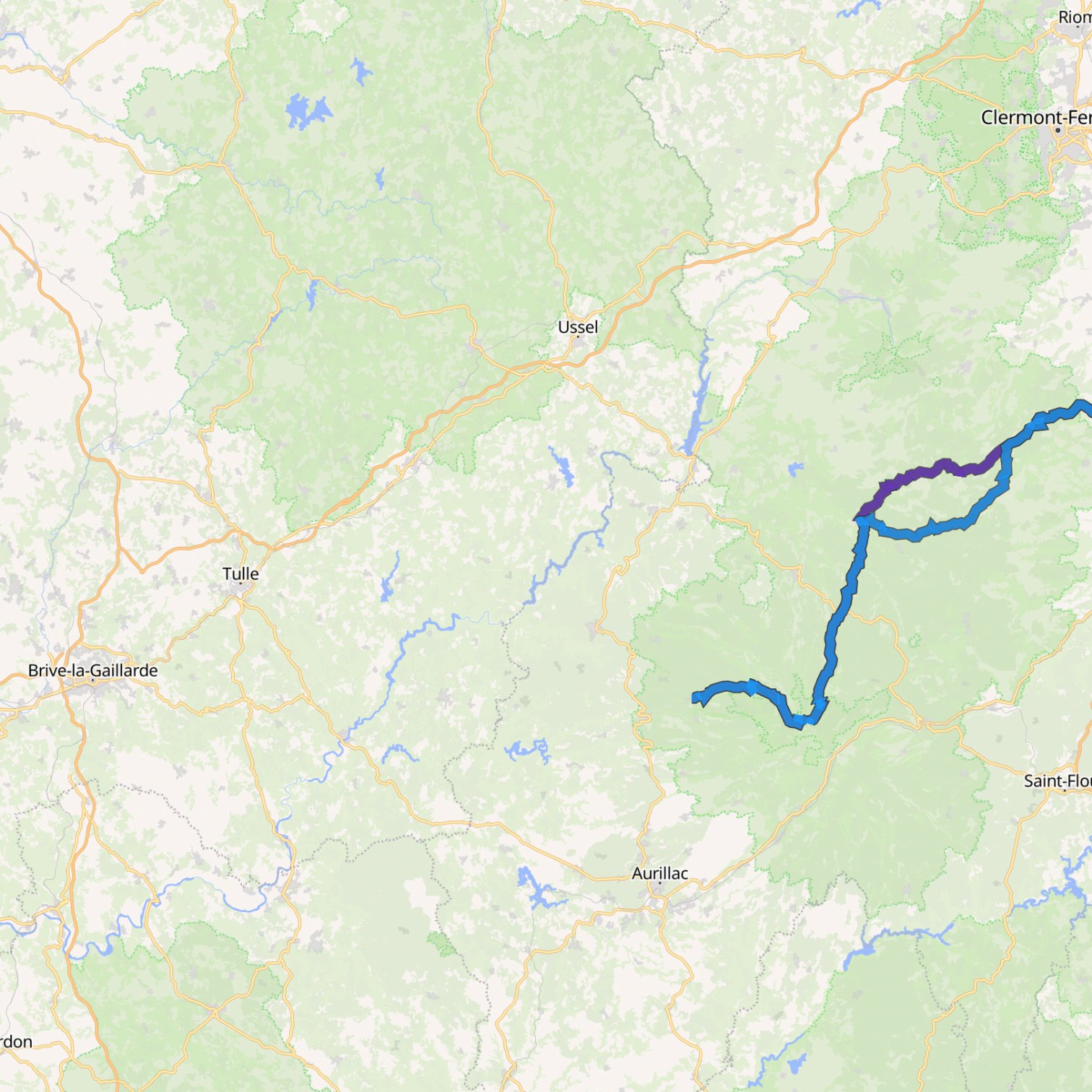 Map itinerary