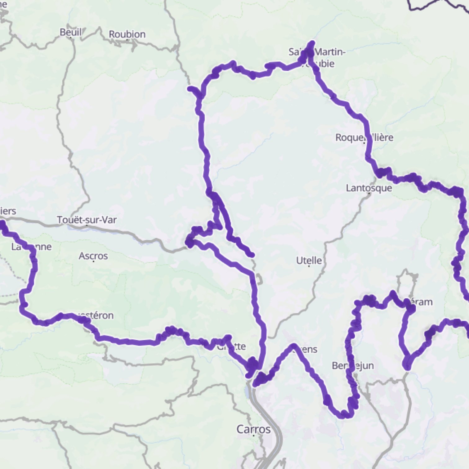 Map itinerary