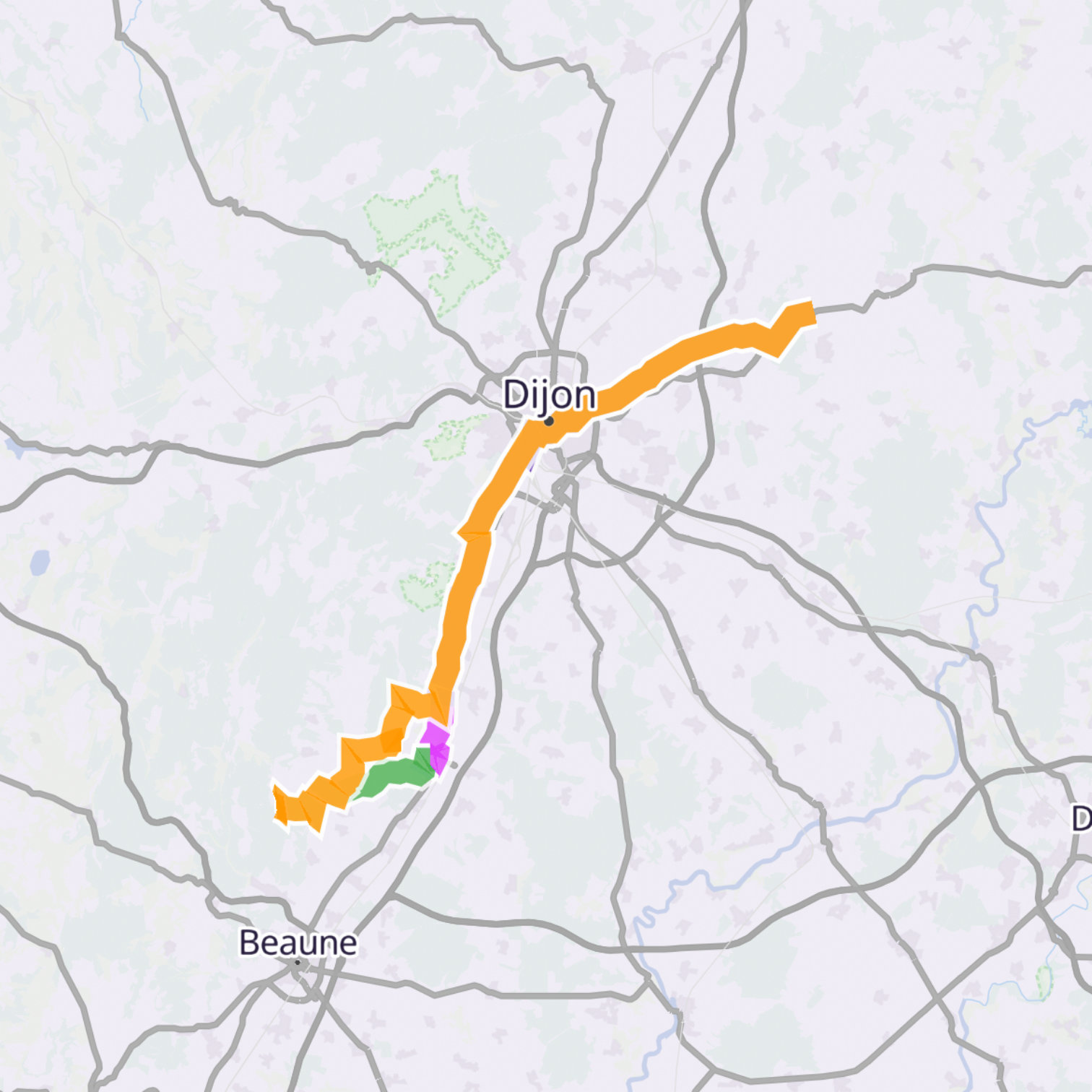 Map itinerary