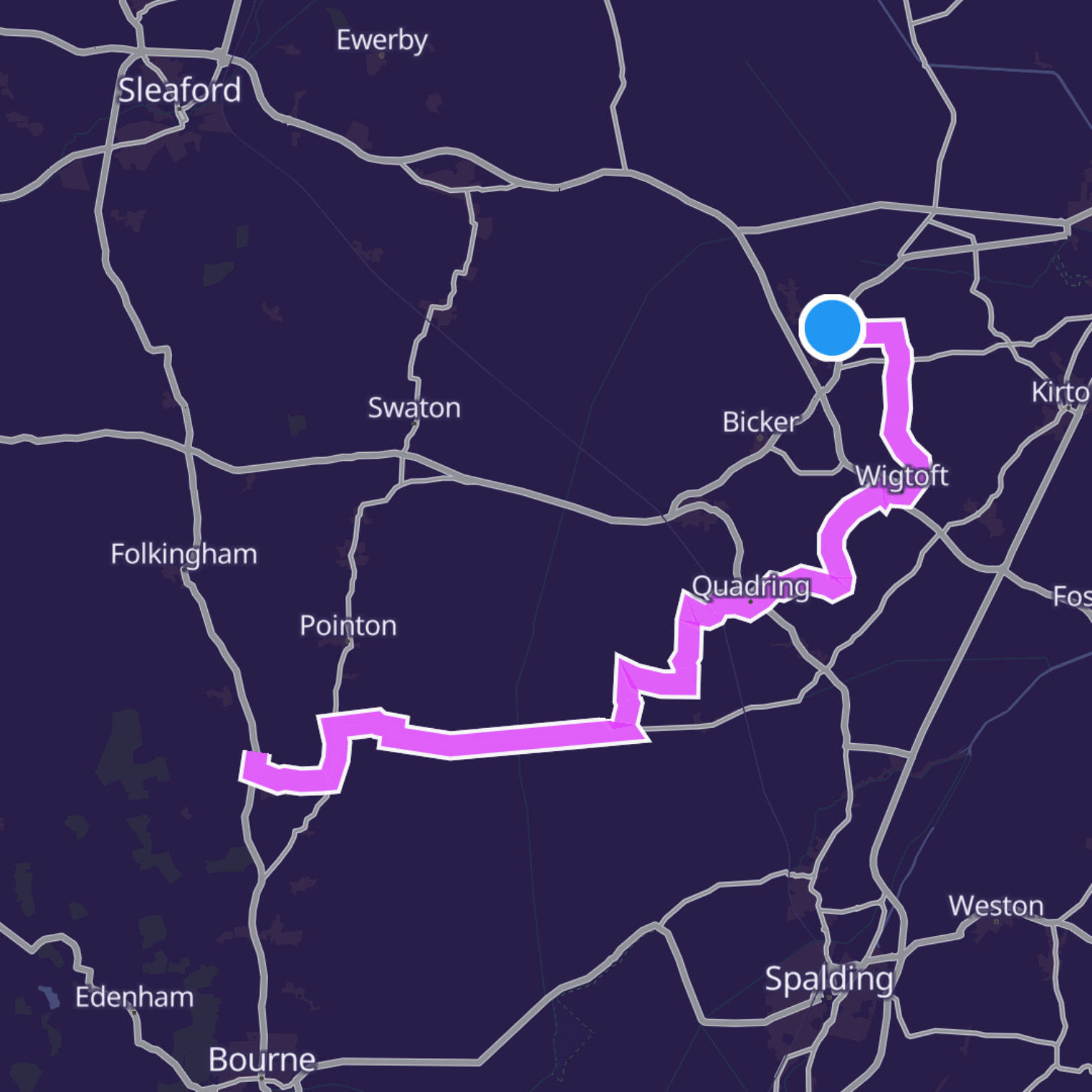 Map itinerary