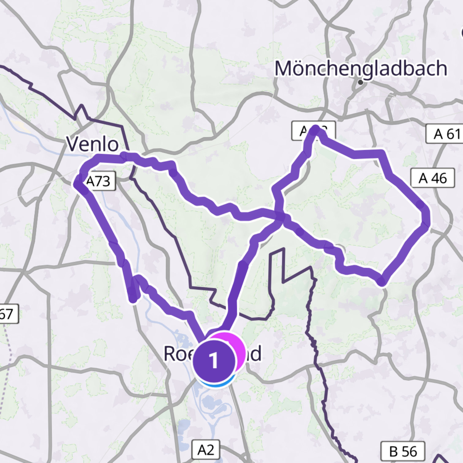 Map itinerary