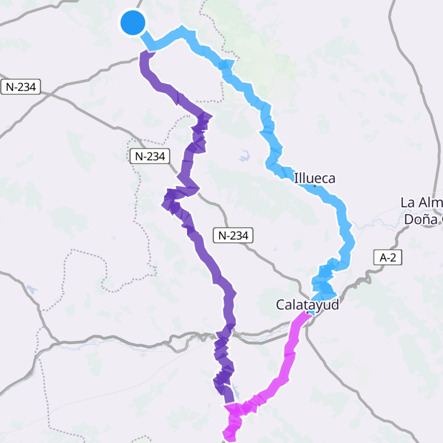 Map itinerary