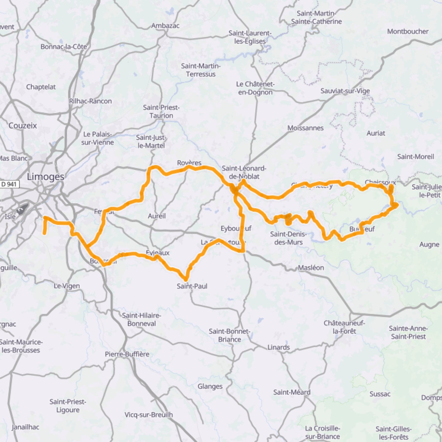 Map itinerary
