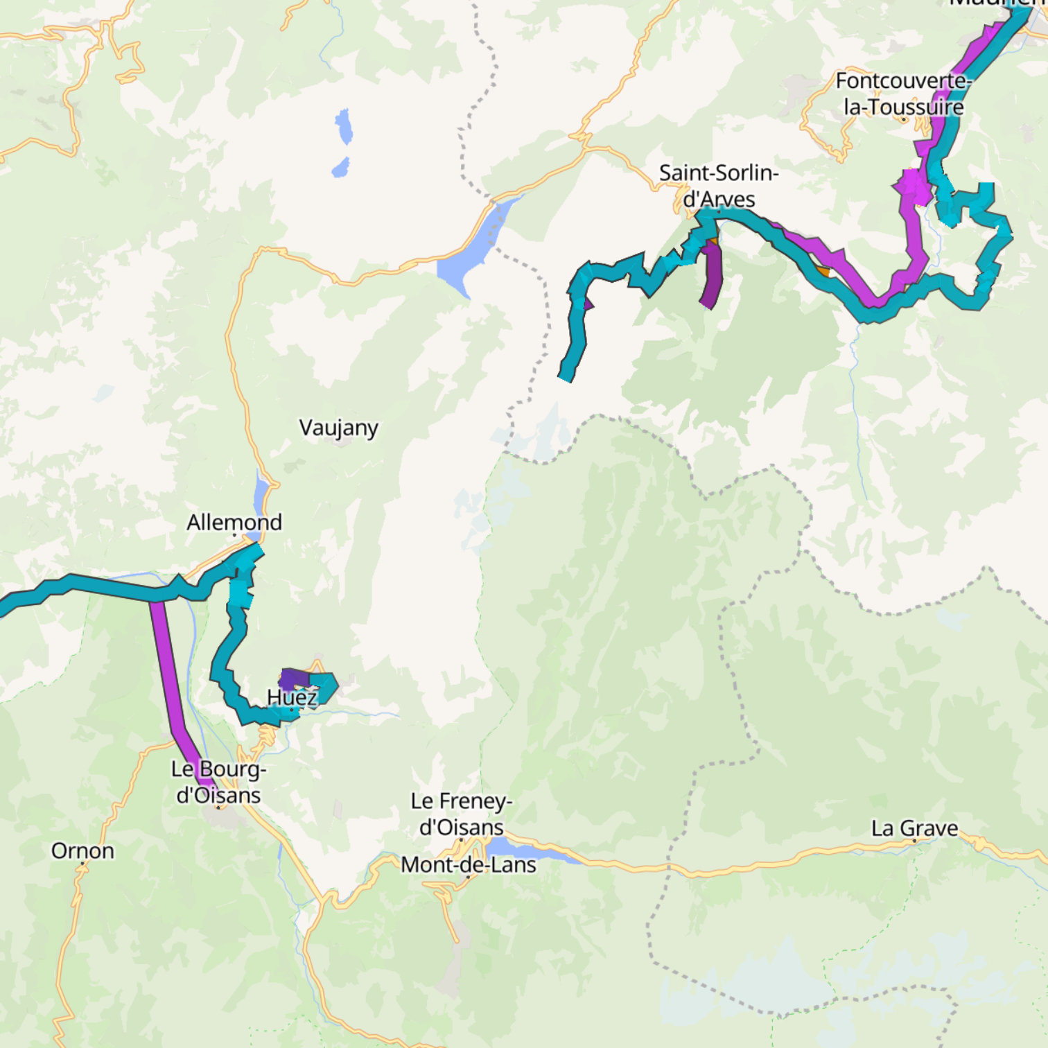 Map itinerary