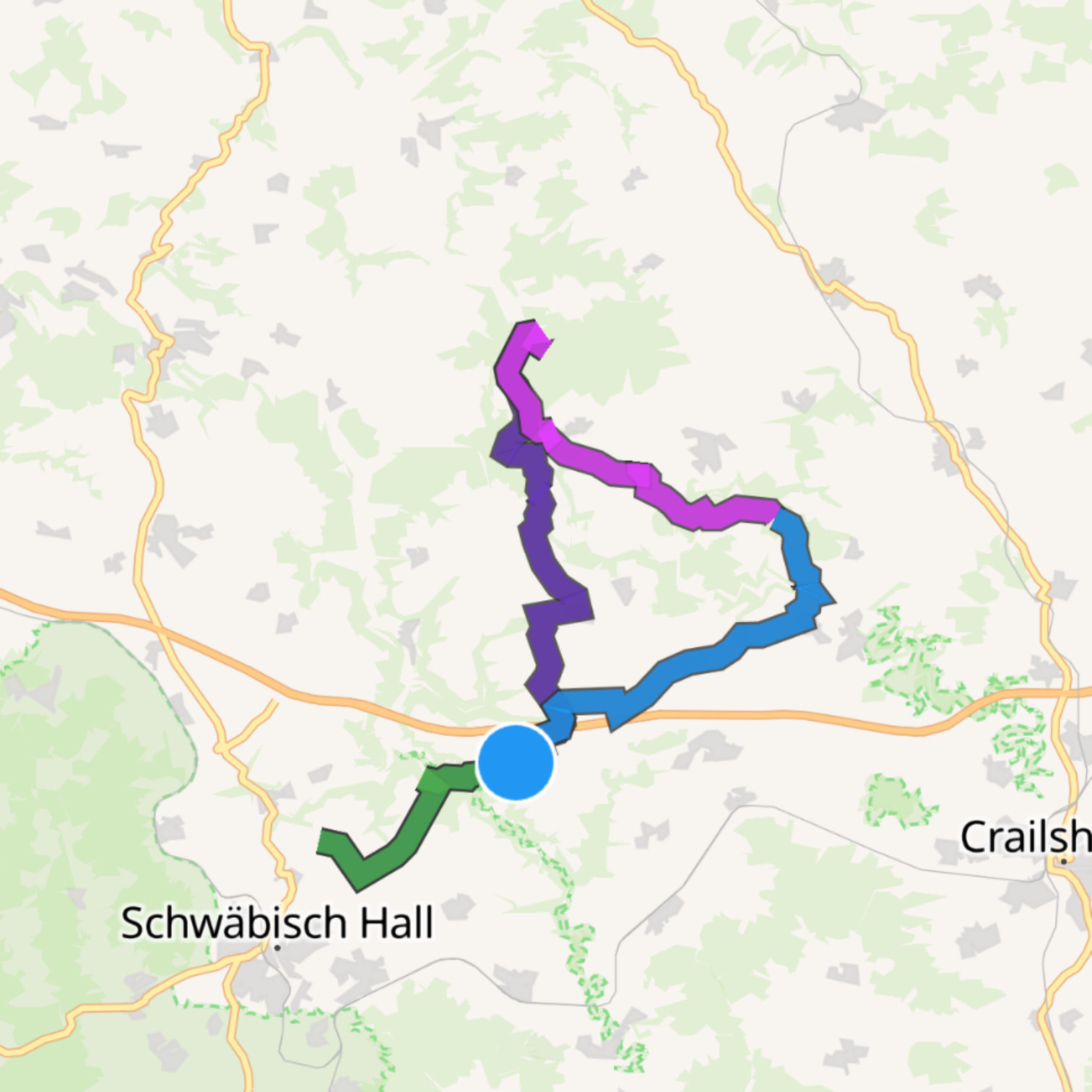 Map itinerary