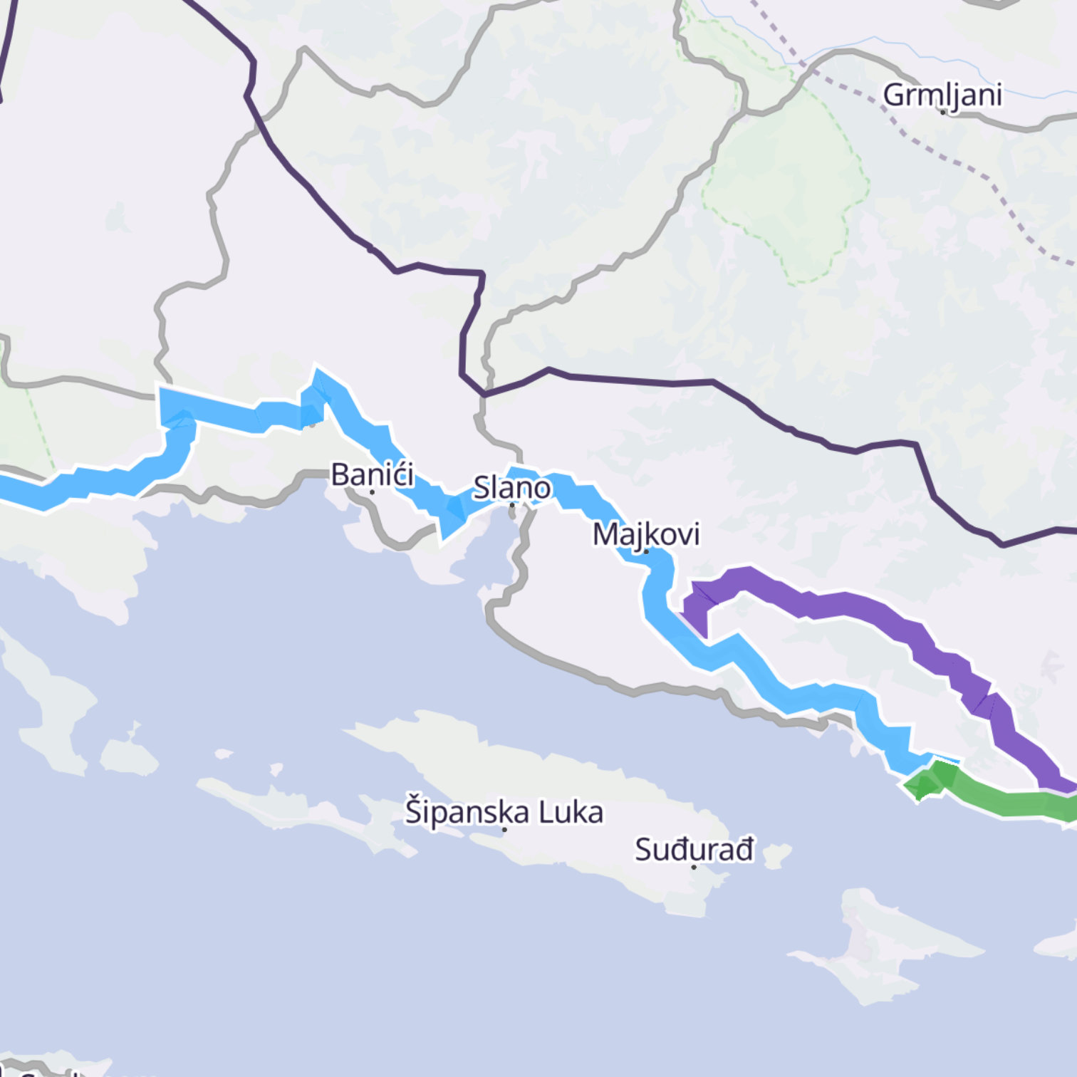 Map itinerary