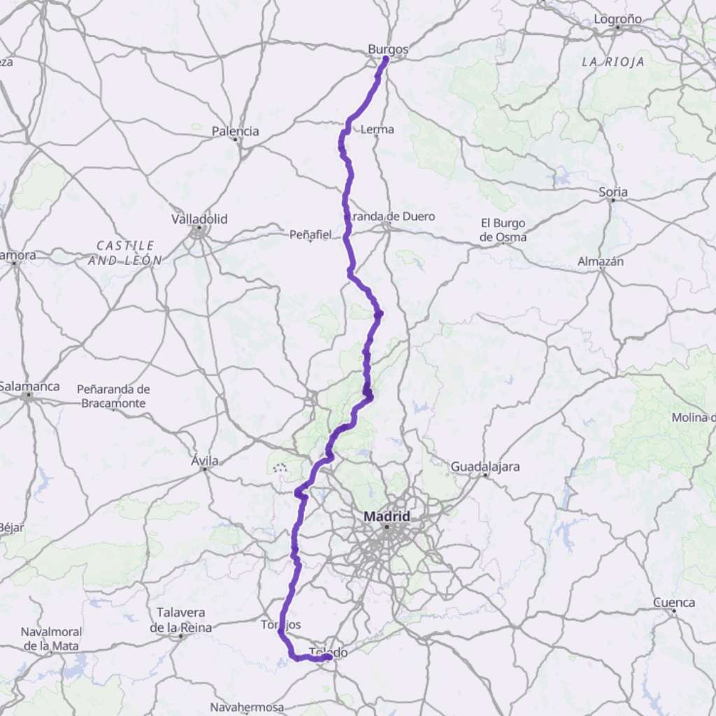 Map itinerary