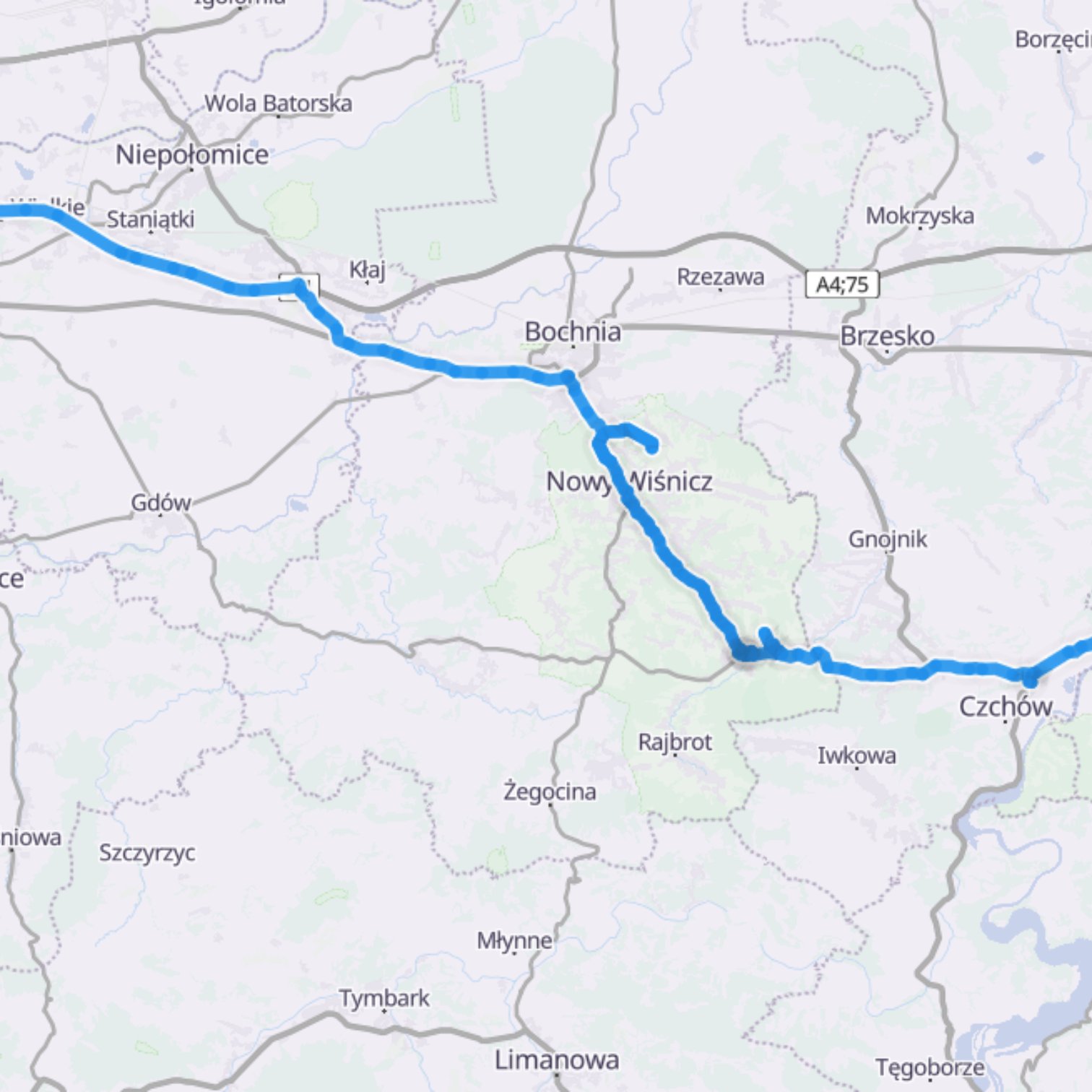 Map itinerary