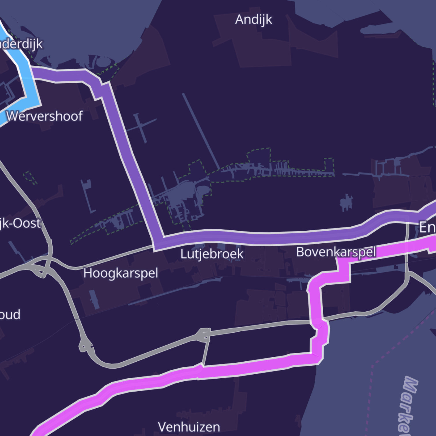 Map itinerary