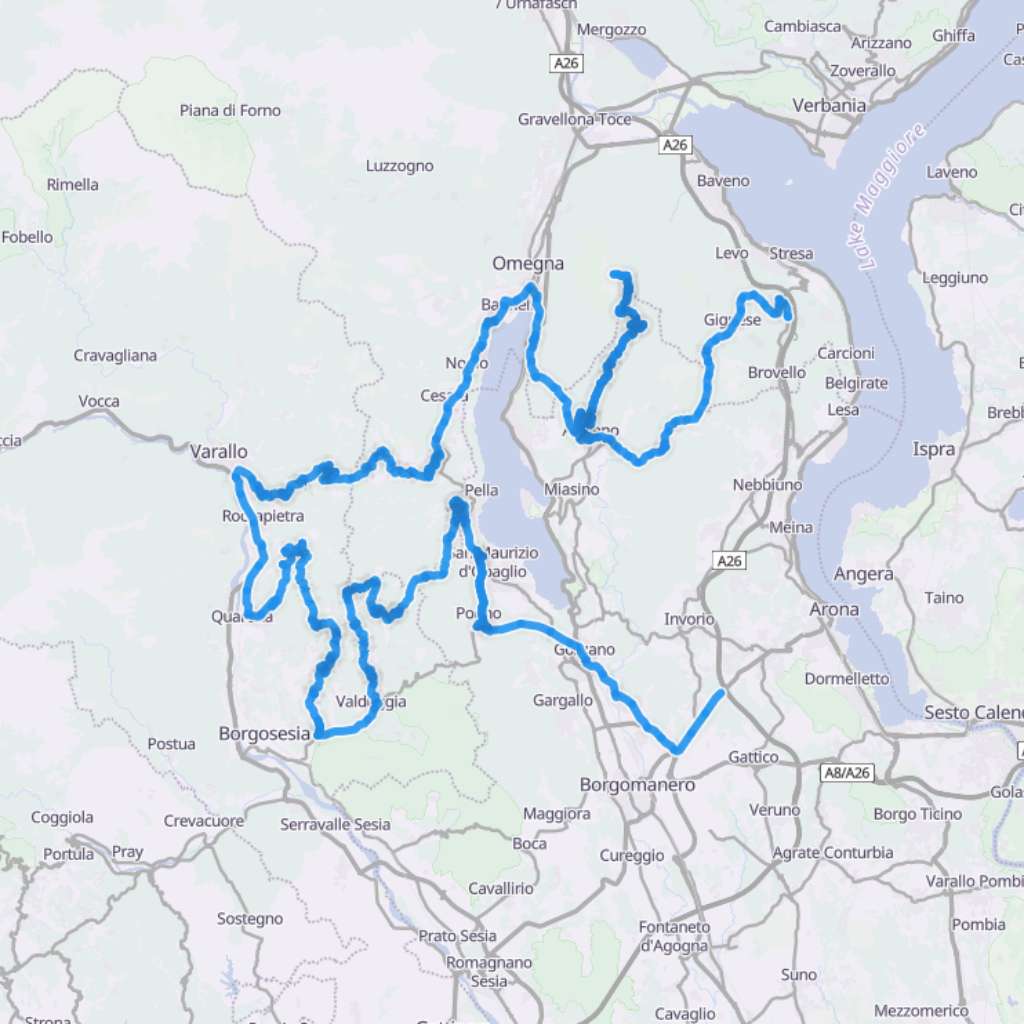 Map itinerary