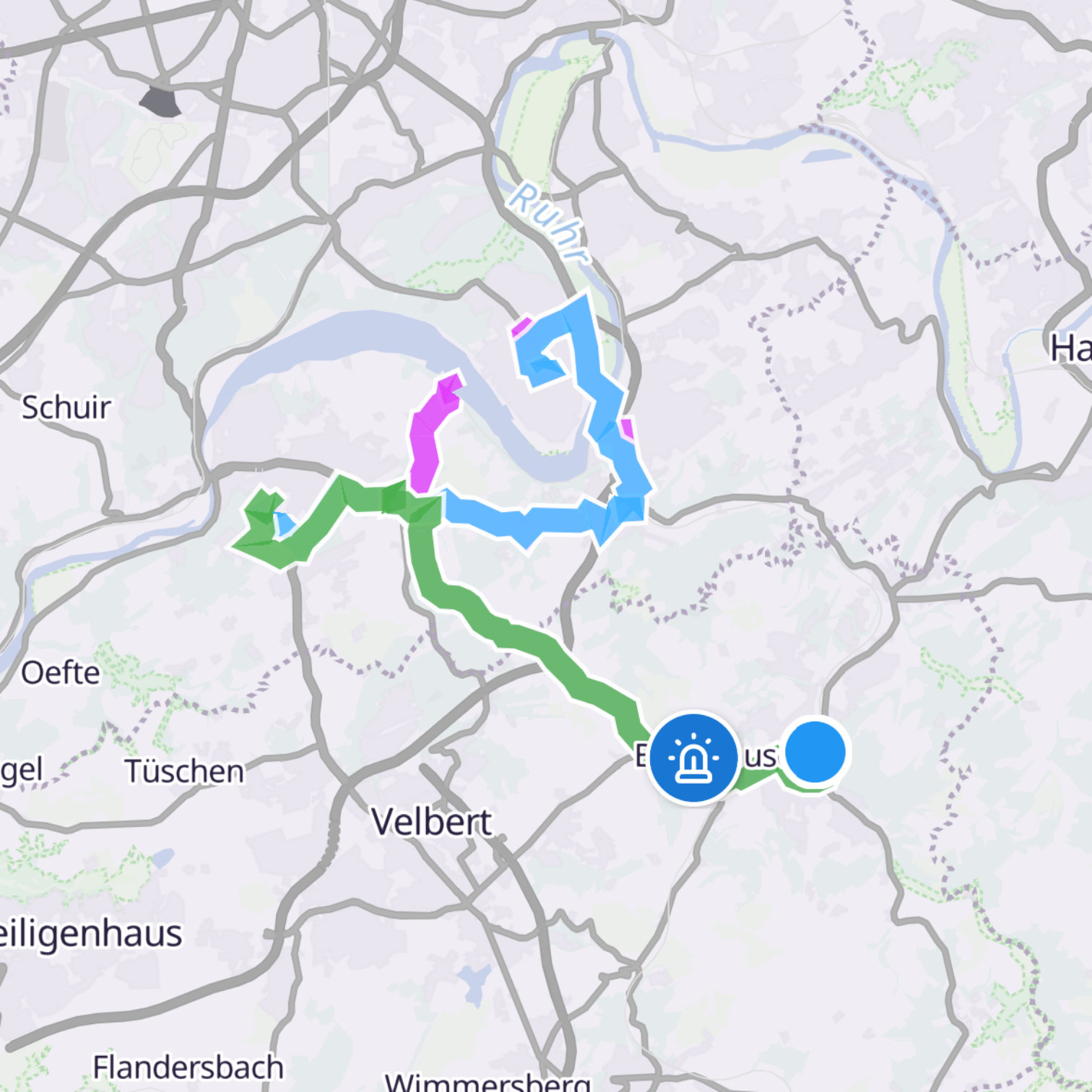 Map itinerary