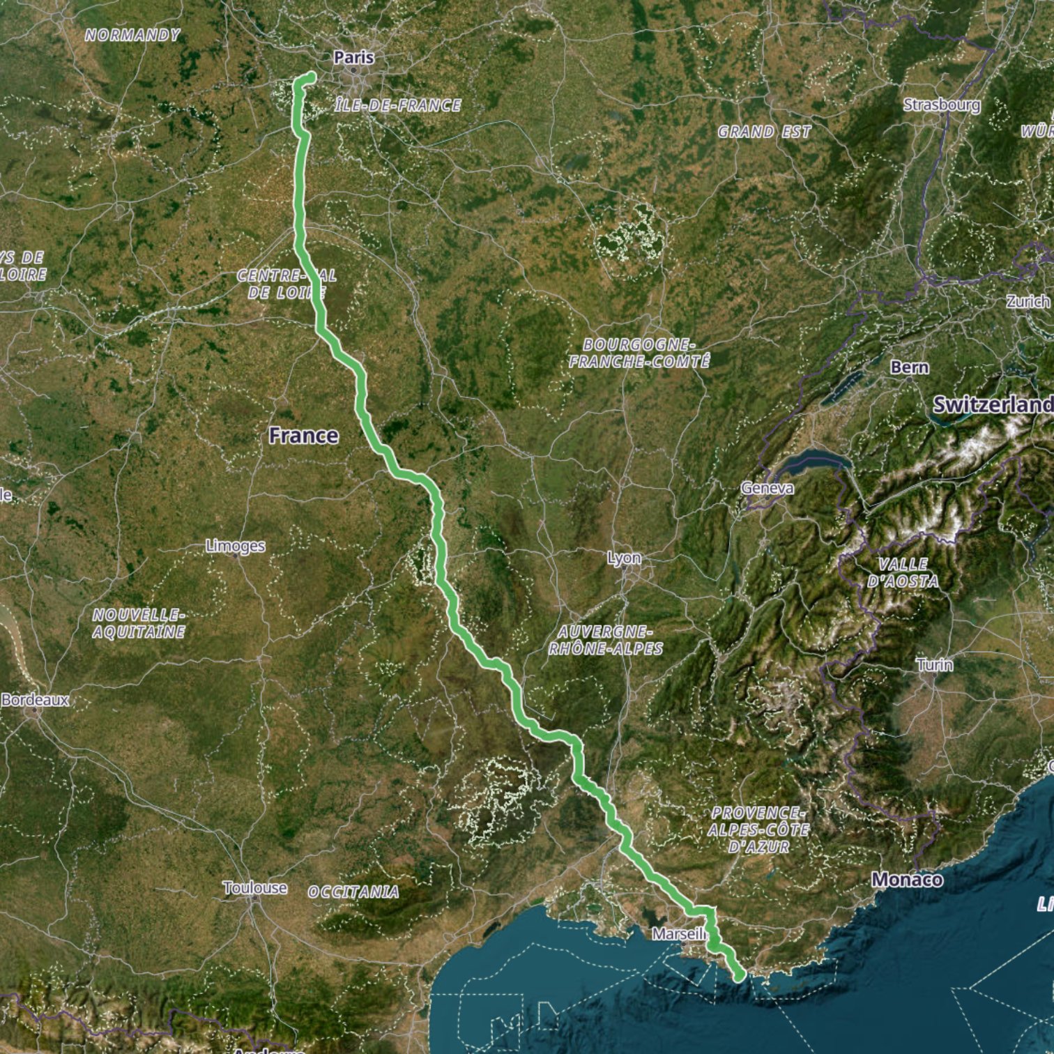 Map itinerary