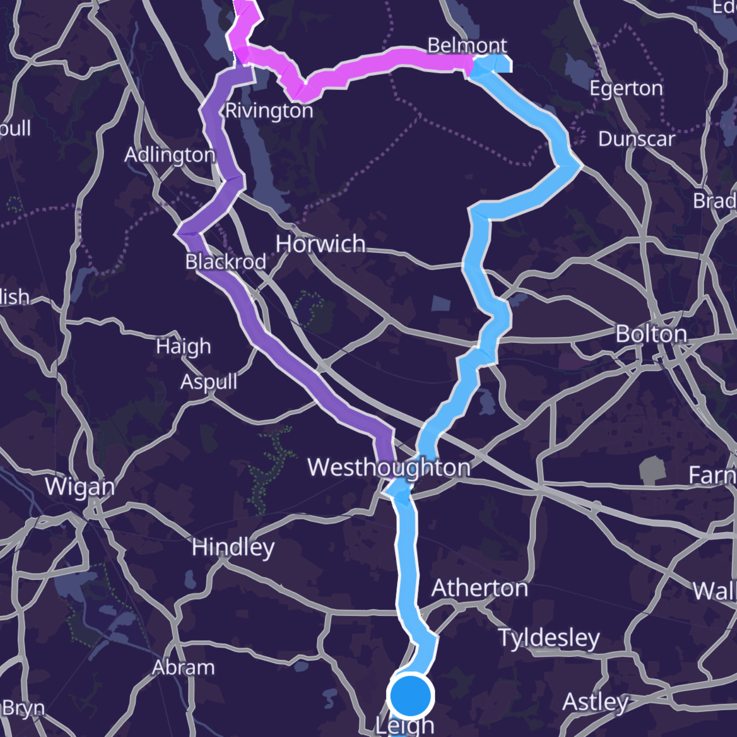 Map itinerary