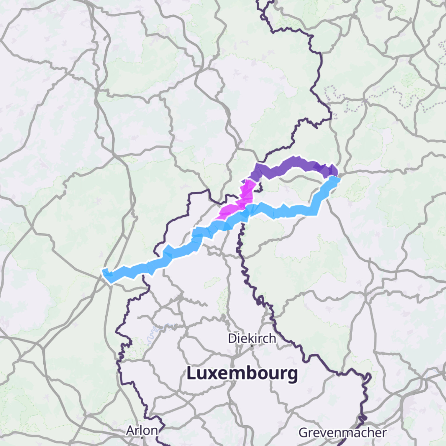Map itinerary