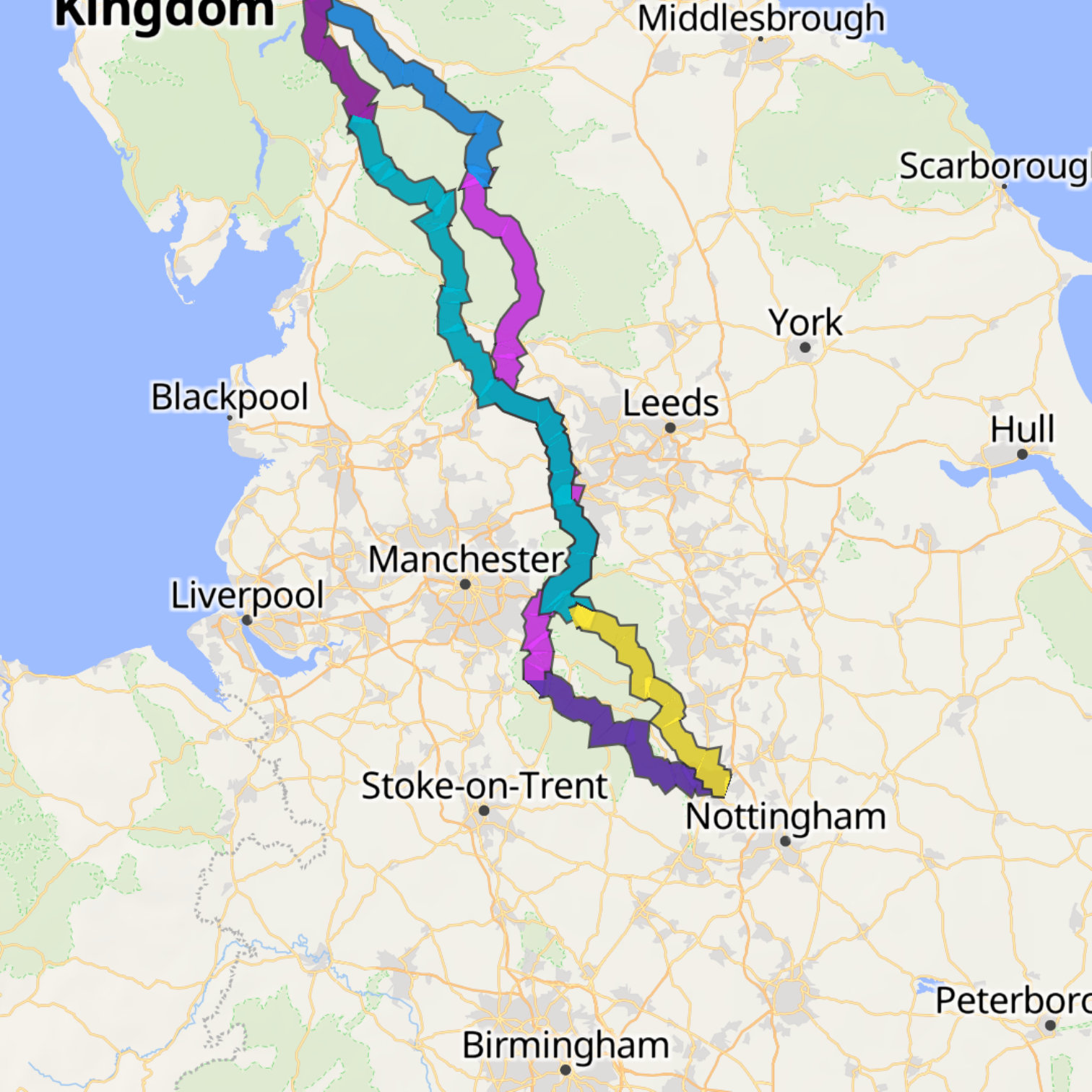 Map itinerary