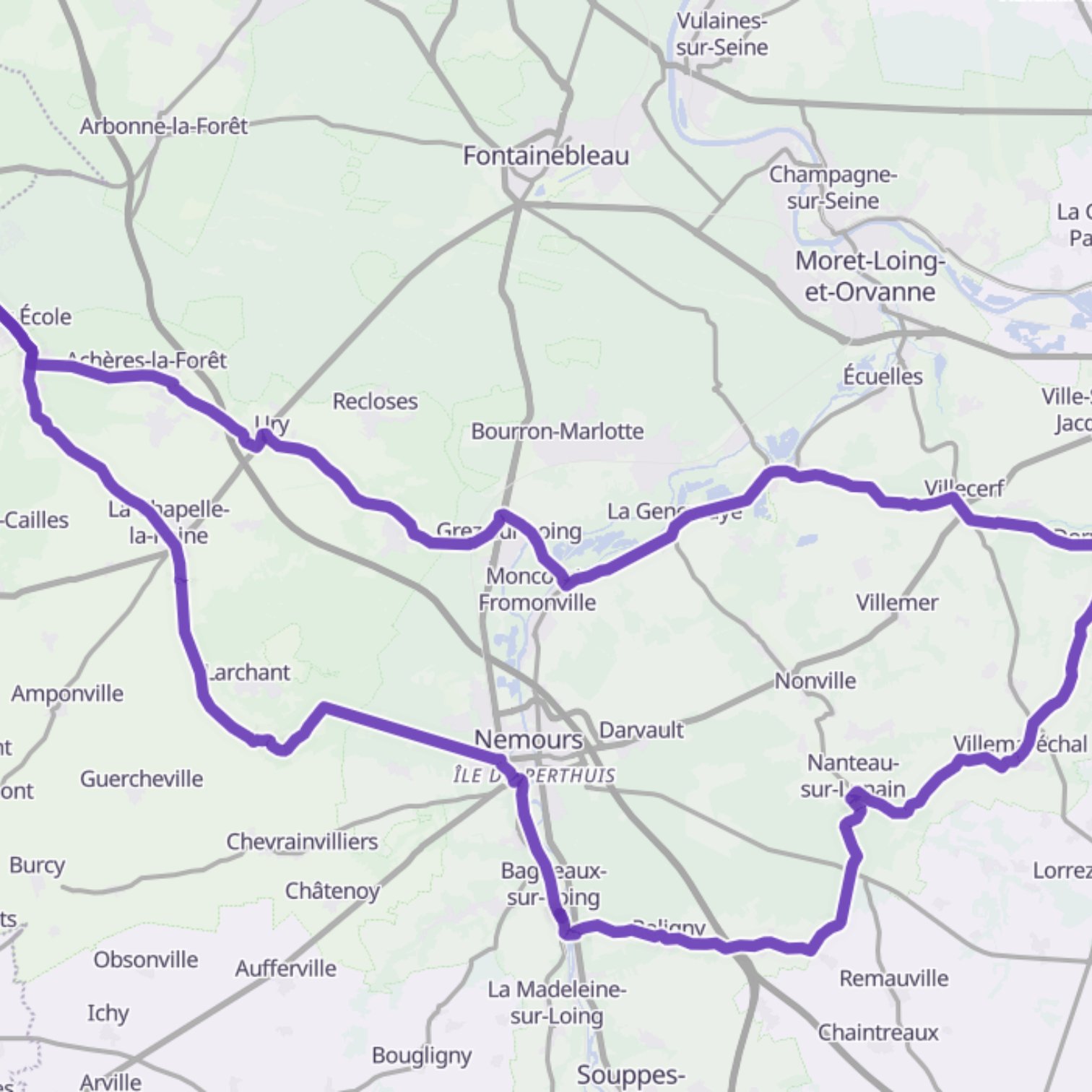 Map itinerary
