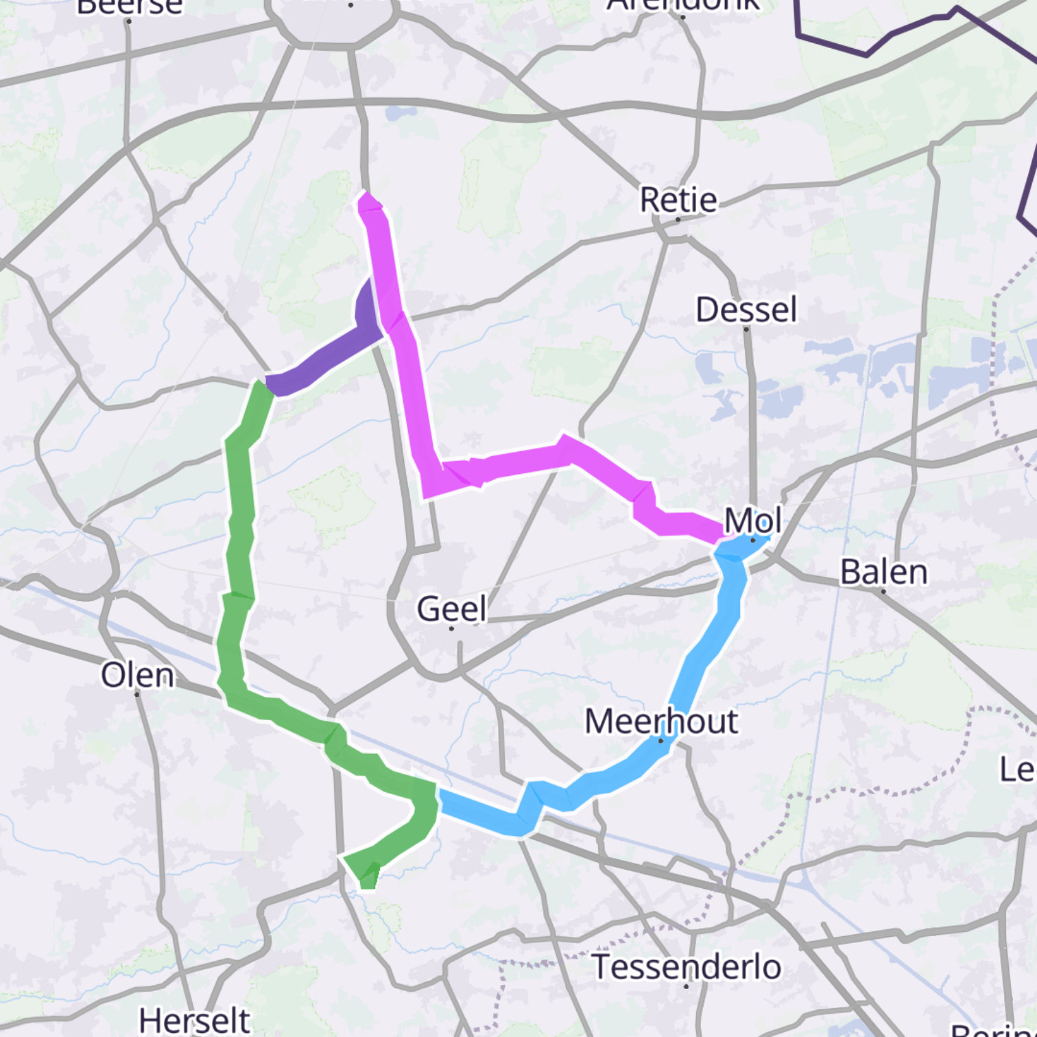 Map itinerary