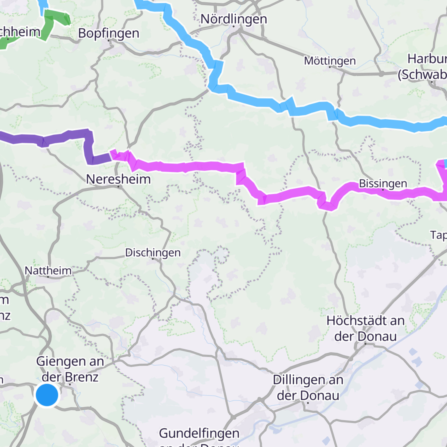 Map itinerary