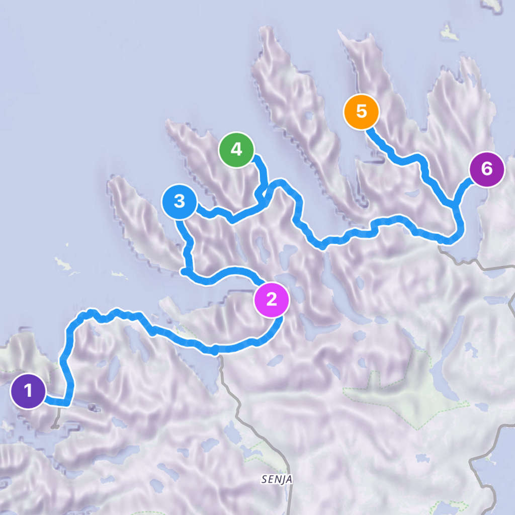 Map itinerary