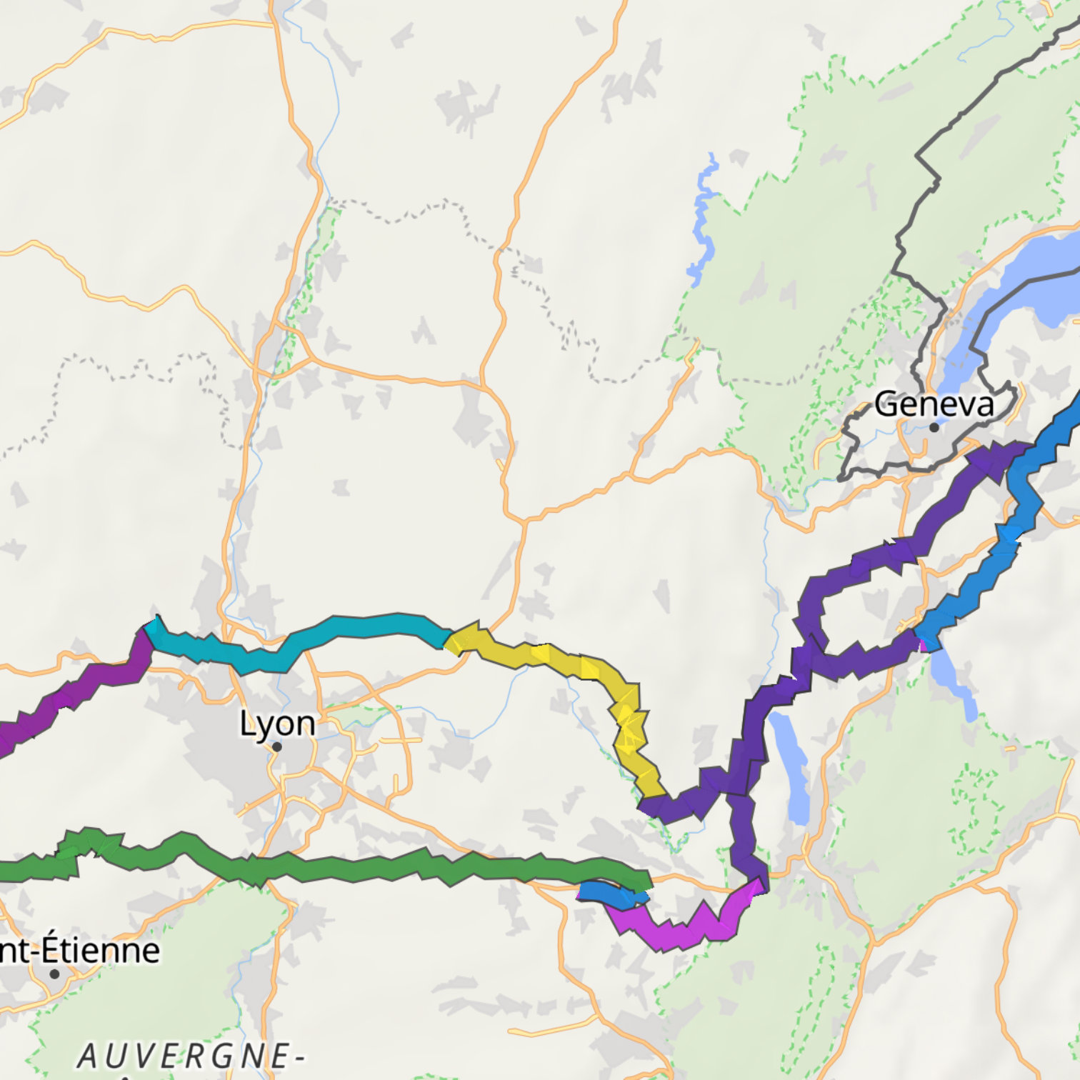 Map itinerary
