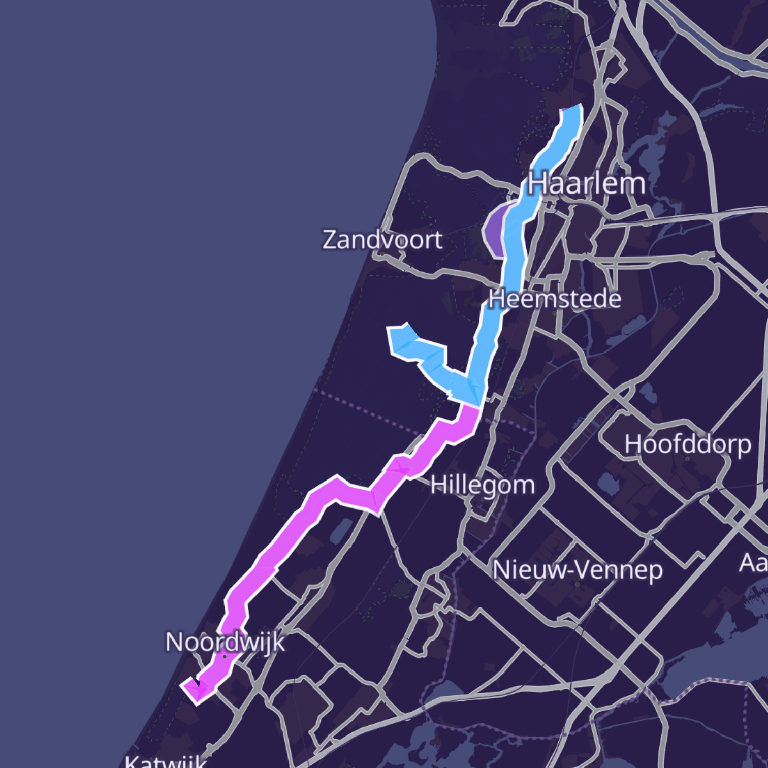 Map itinerary