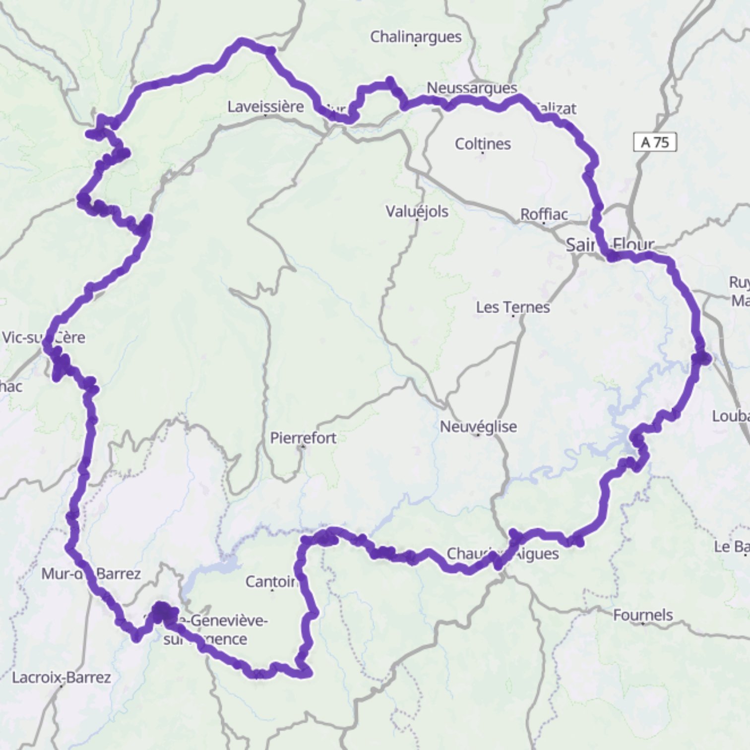 Map itinerary