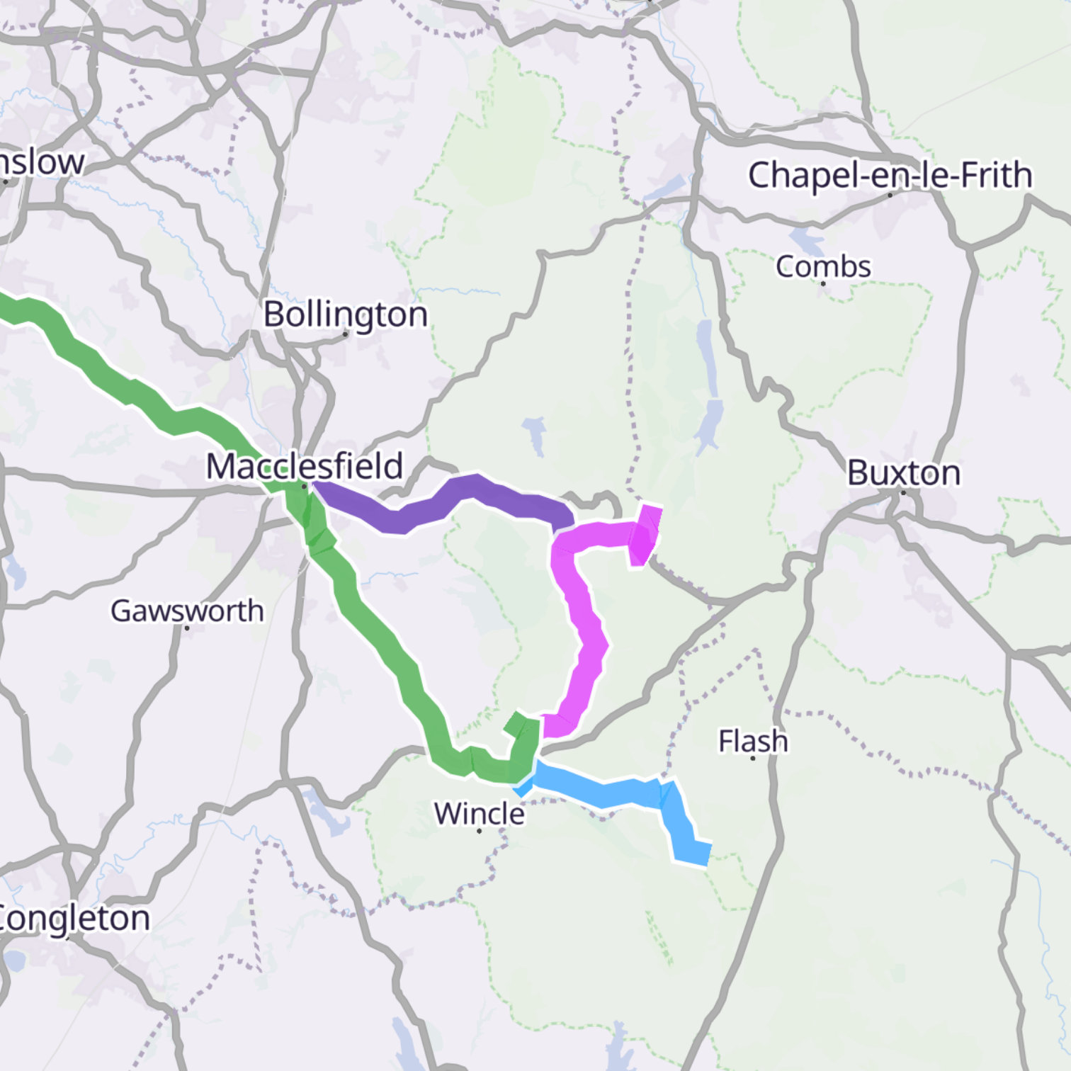 Map itinerary