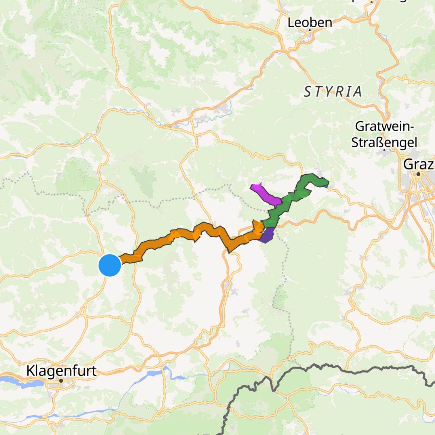 Map itinerary