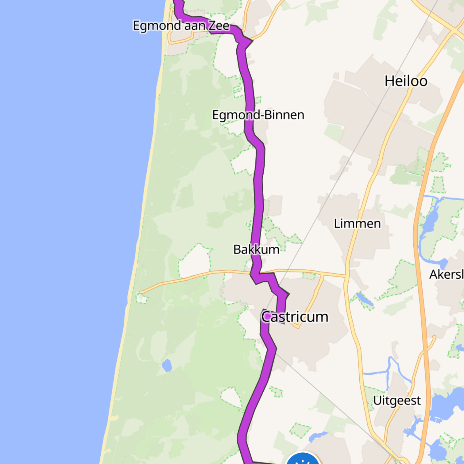 Map itinerary