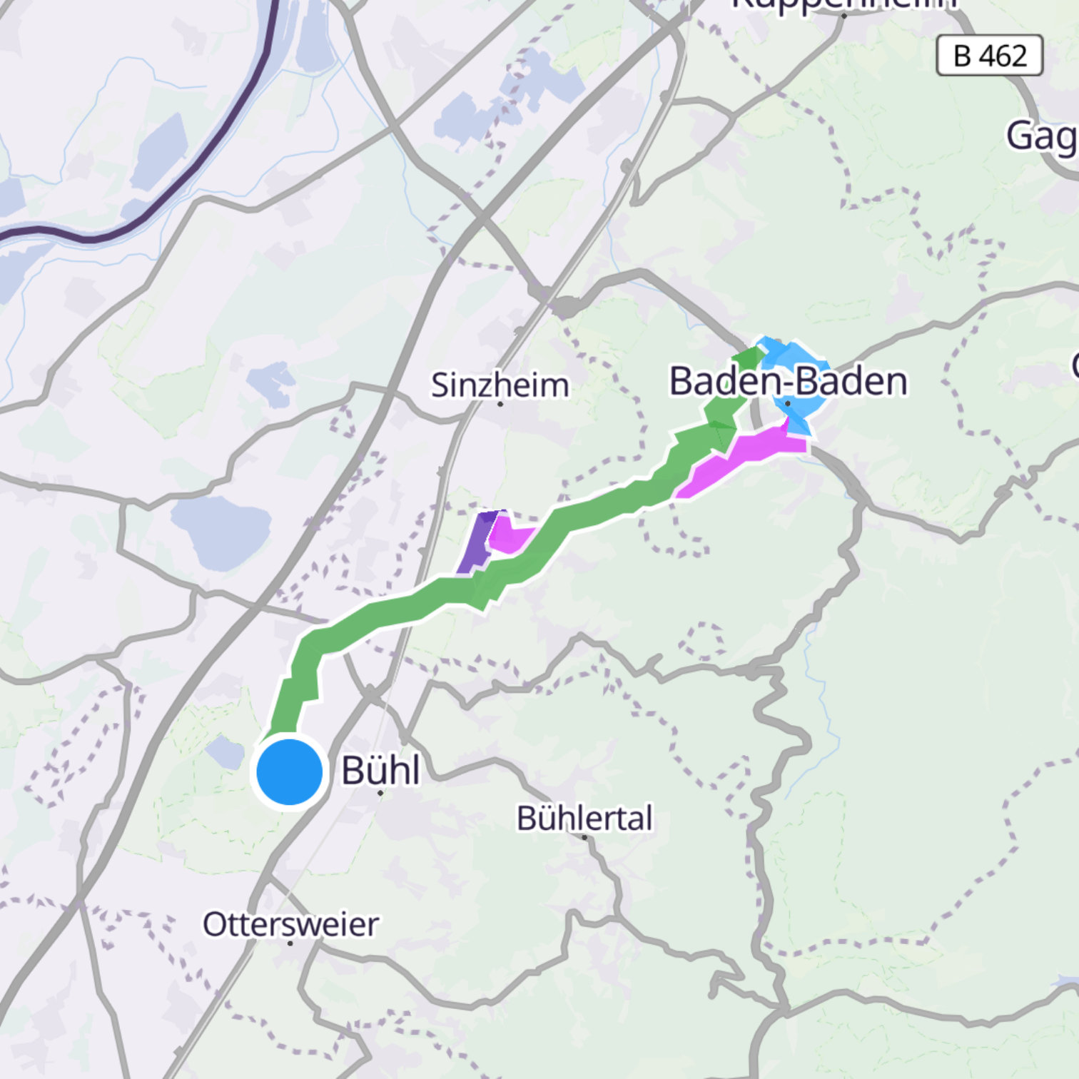 Map itinerary