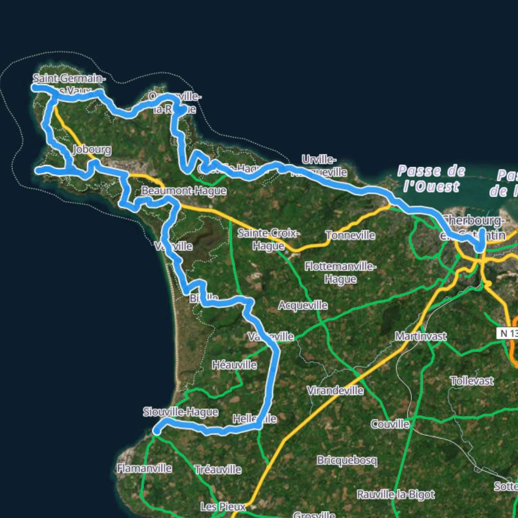 Map itinerary