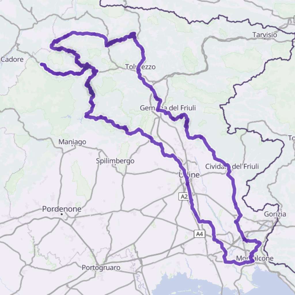 Map itinerary