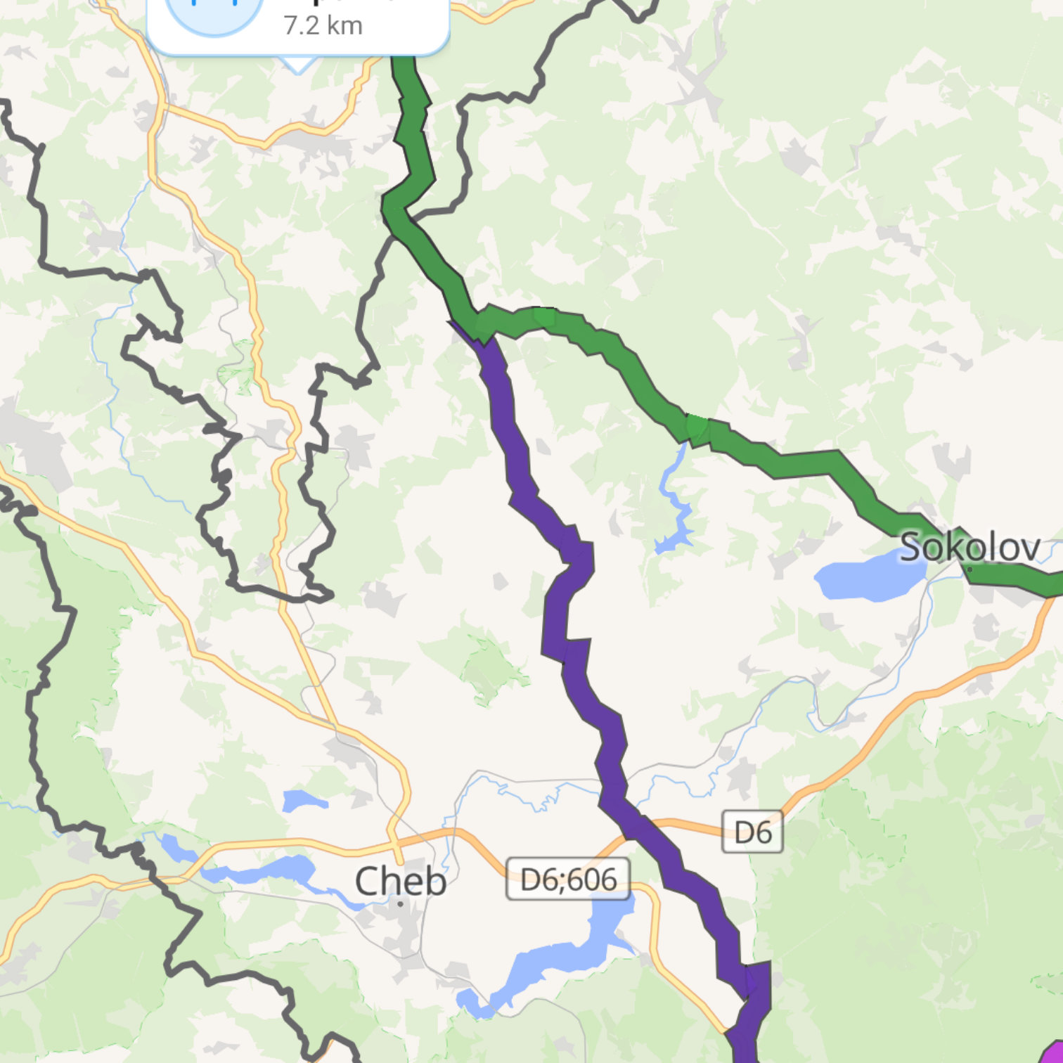 Map itinerary