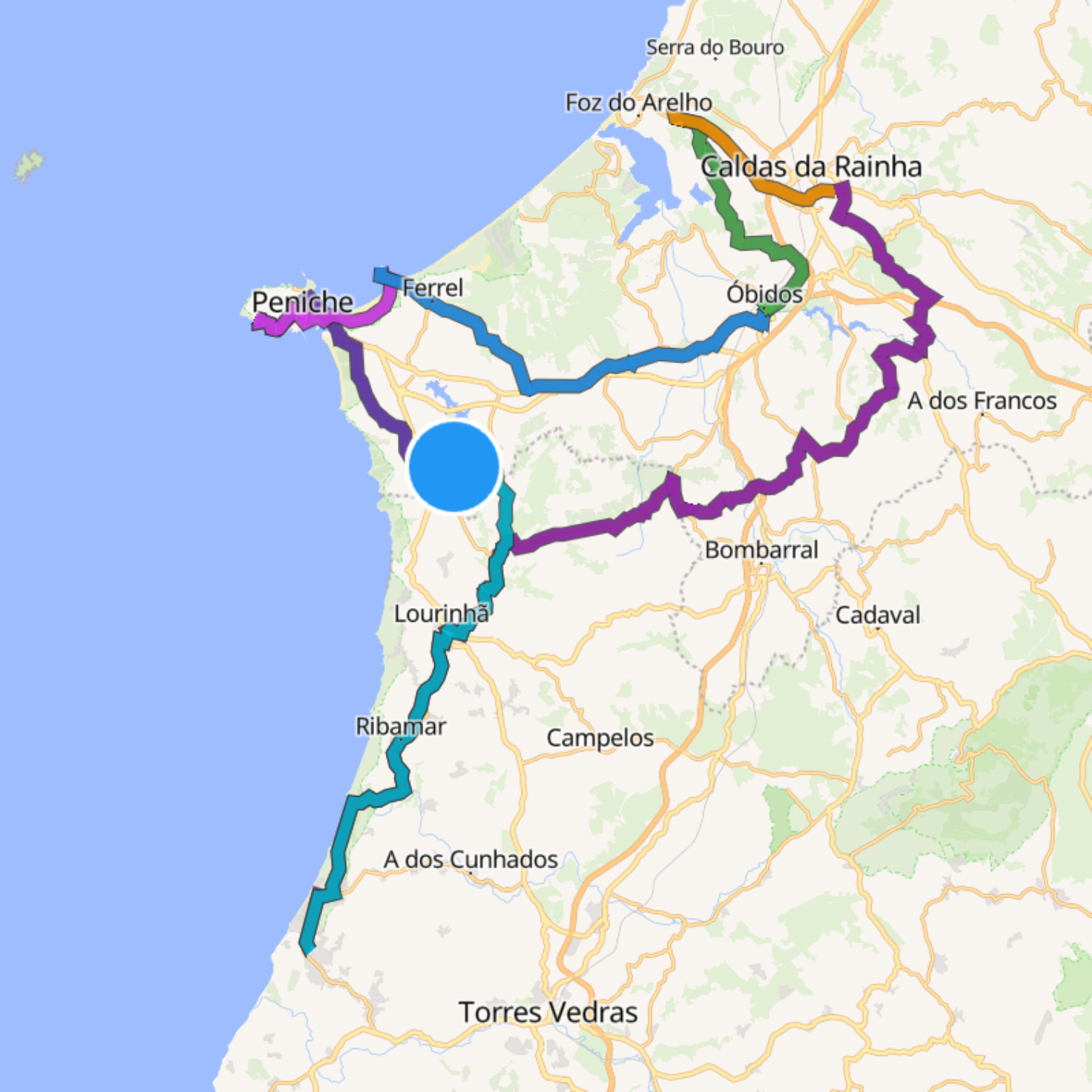 Map itinerary