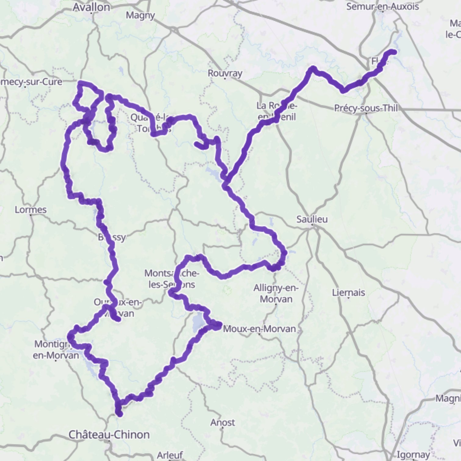 Map itinerary