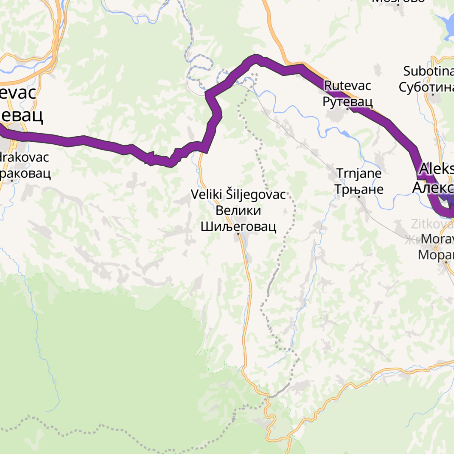 Map itinerary