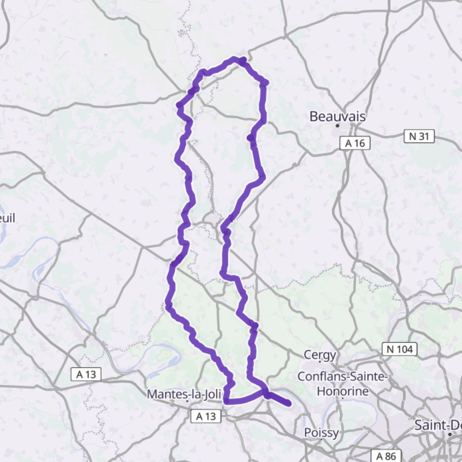 Map itinerary