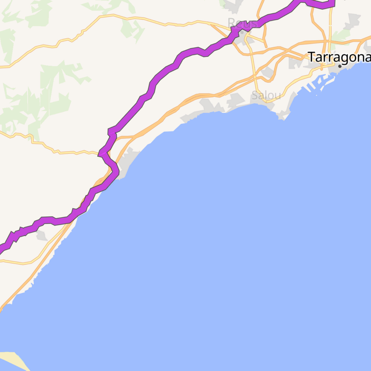 Map itinerary