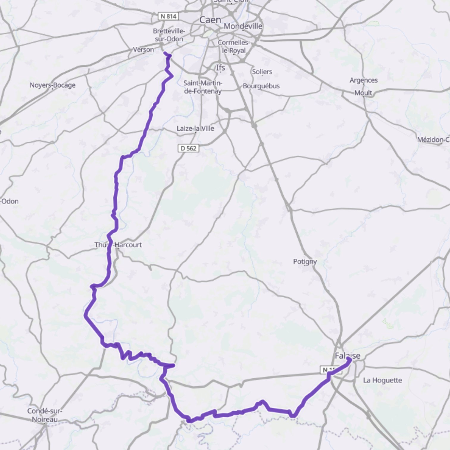 Map itinerary