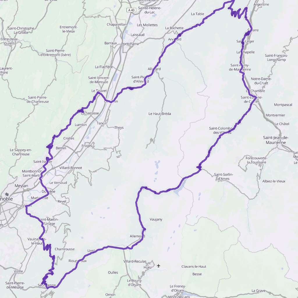Map itinerary