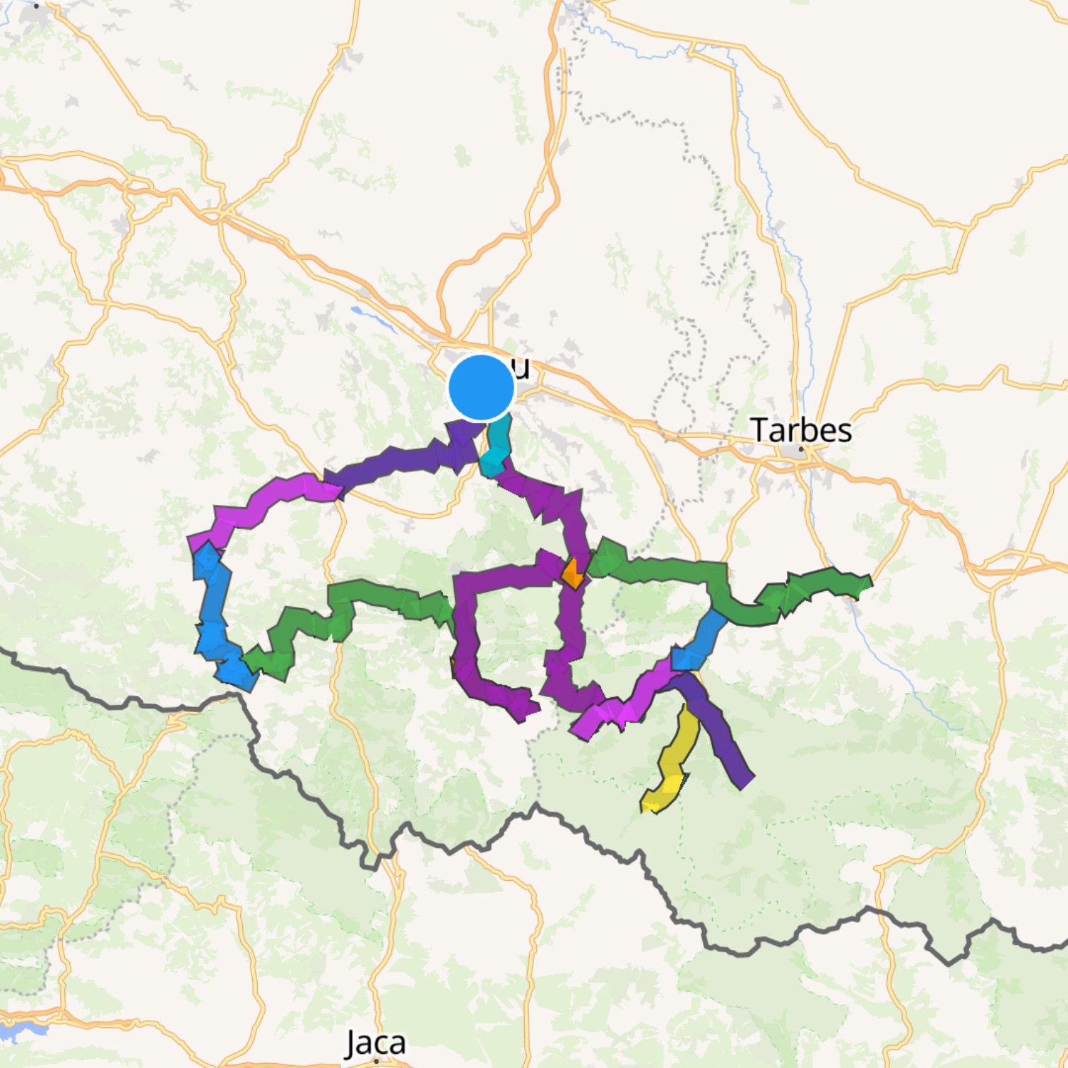 Map itinerary